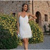 Feather Summer Mini Dress