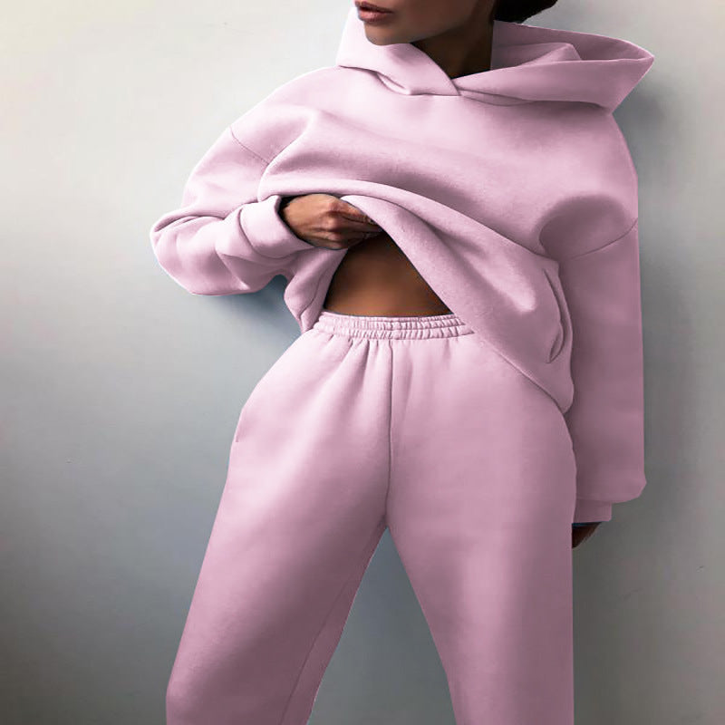 Hooded Sweater Two-piece Suit