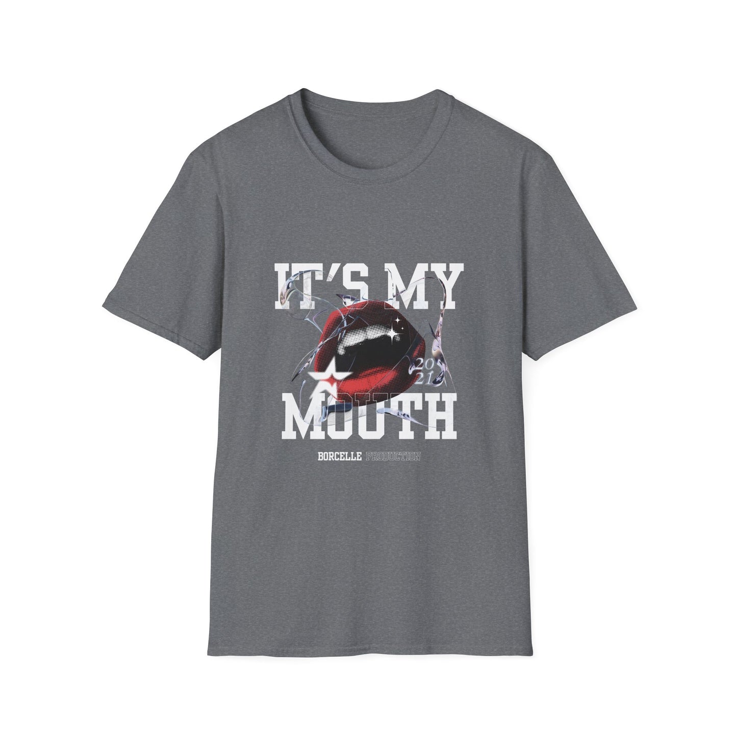 Fun Unisex Softstyle T-Shirt - "It's My Mouth" Statement Tee