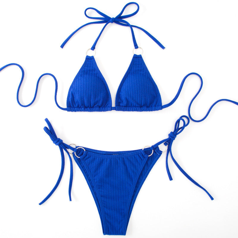 Summer Side Tie Thong Style Swimsuit