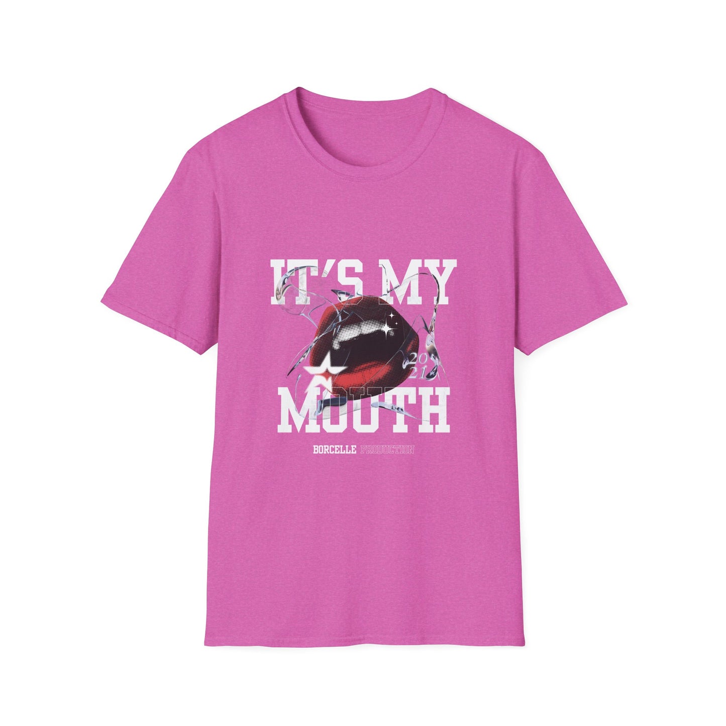 Fun Unisex Softstyle T-Shirt - "It's My Mouth" Statement Tee