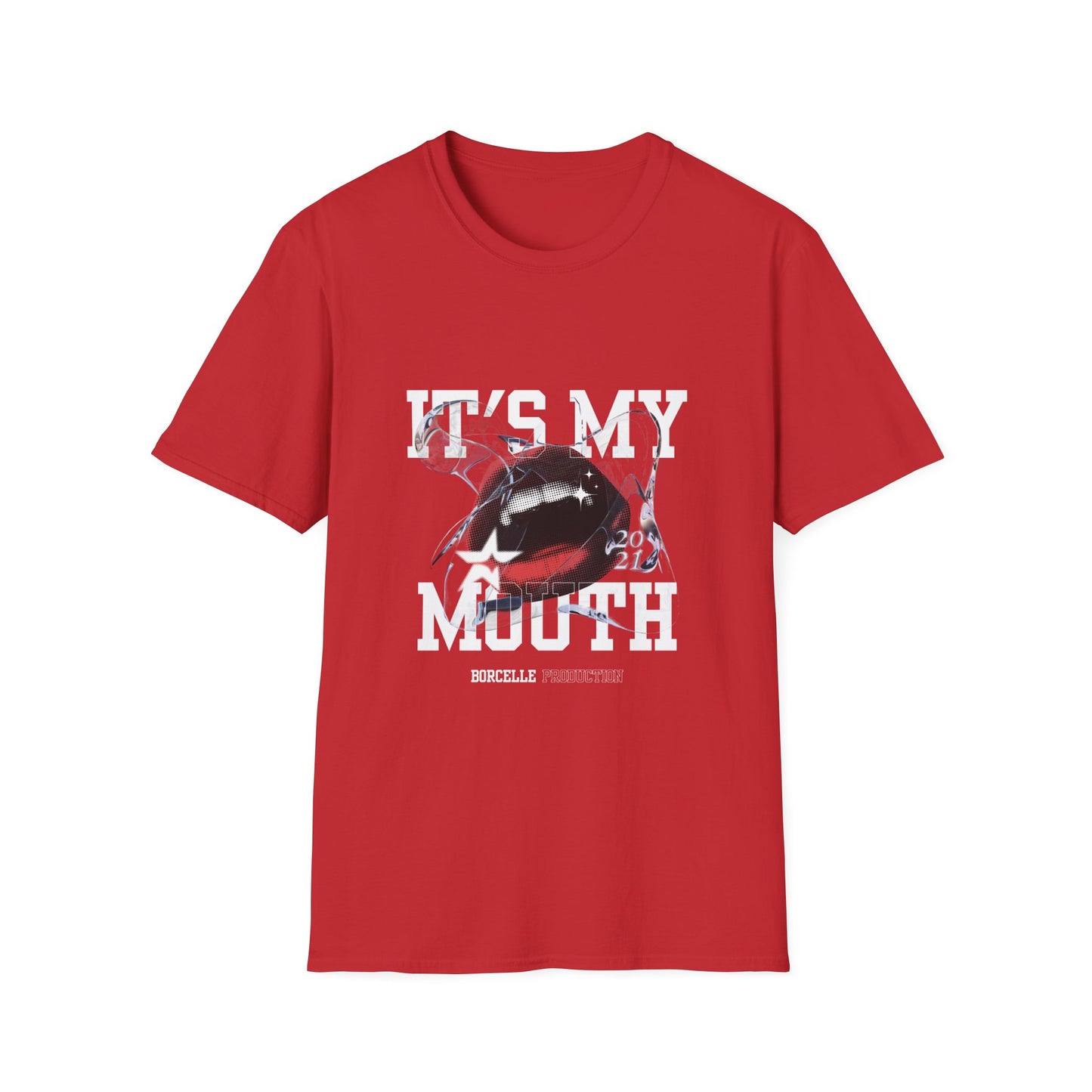Fun Unisex Softstyle T-Shirt - "It's My Mouth" Statement Tee