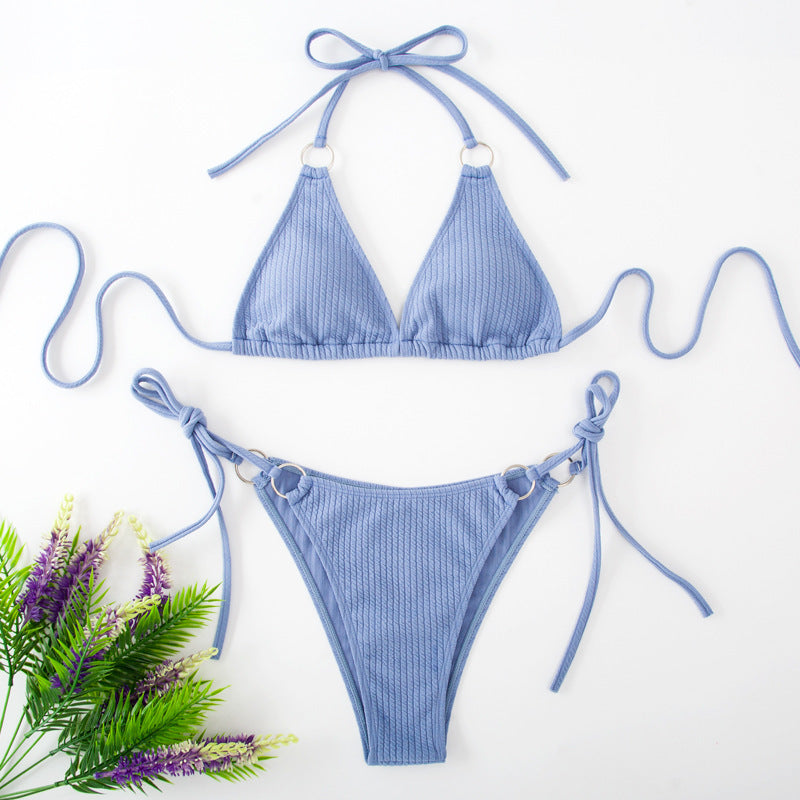 Summer Side Tie Thong Style Swimsuit