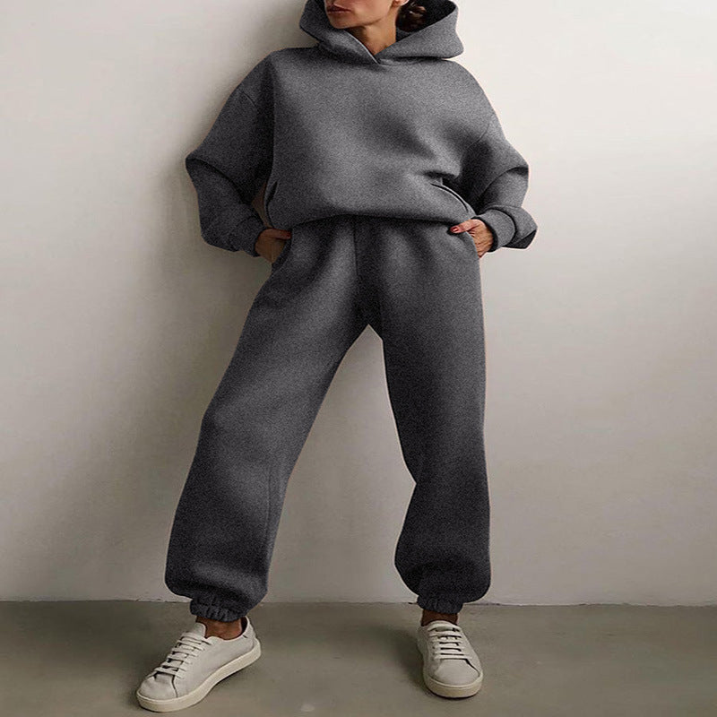 Hooded Sweater Two-piece Suit