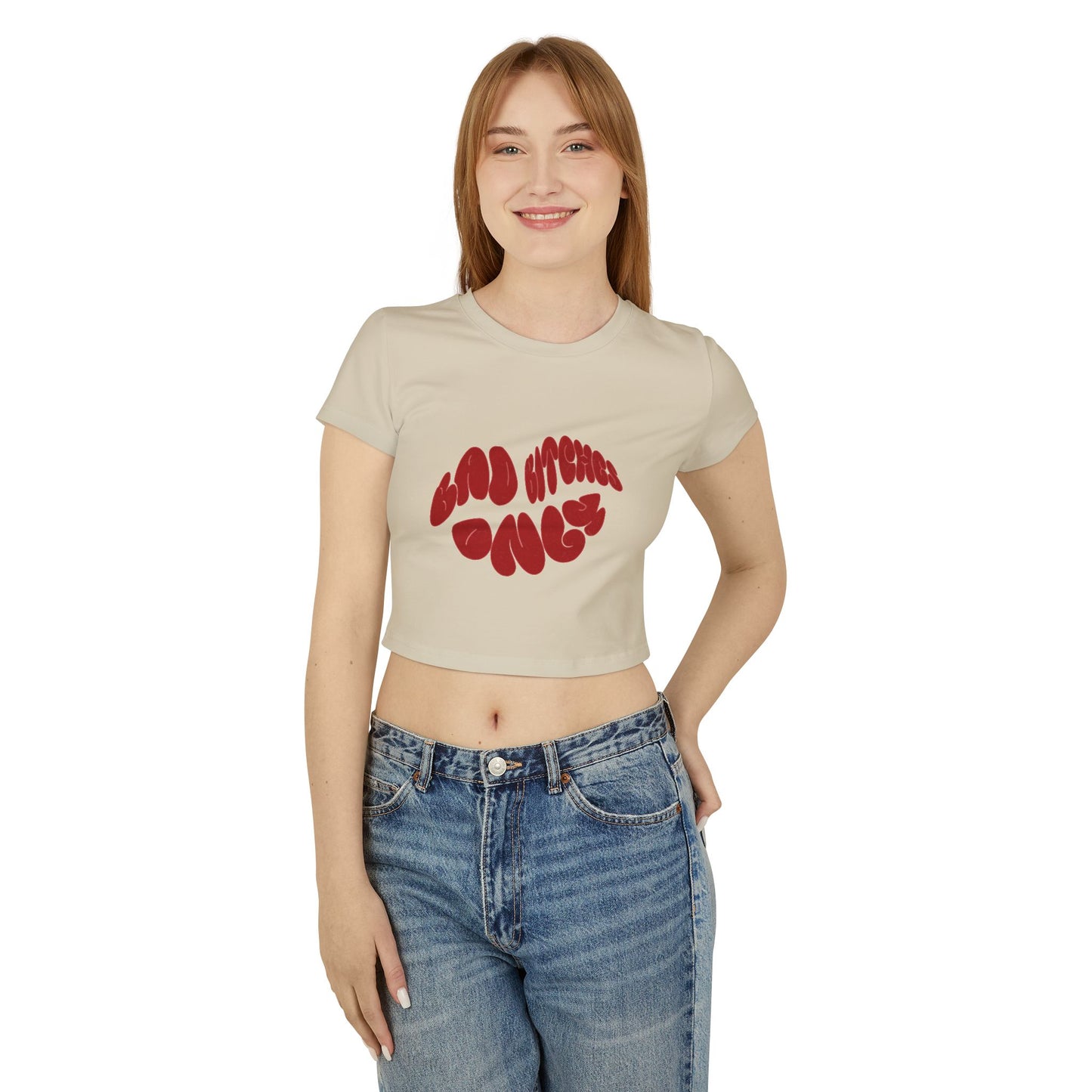 Bad B****es Only Women's Crop Tee - Casual Fit Graphic Tee