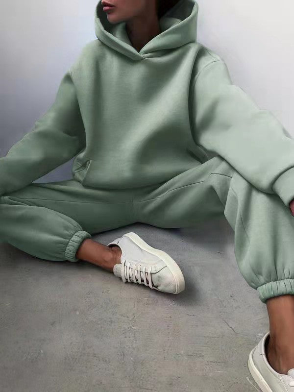 Hooded Sweater Two-piece Suit