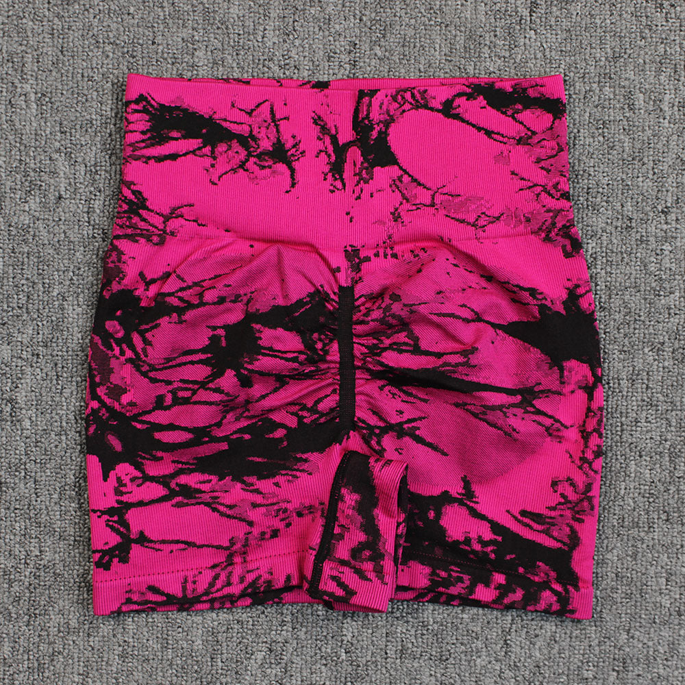 Tie-dye Printed Yoga Pants