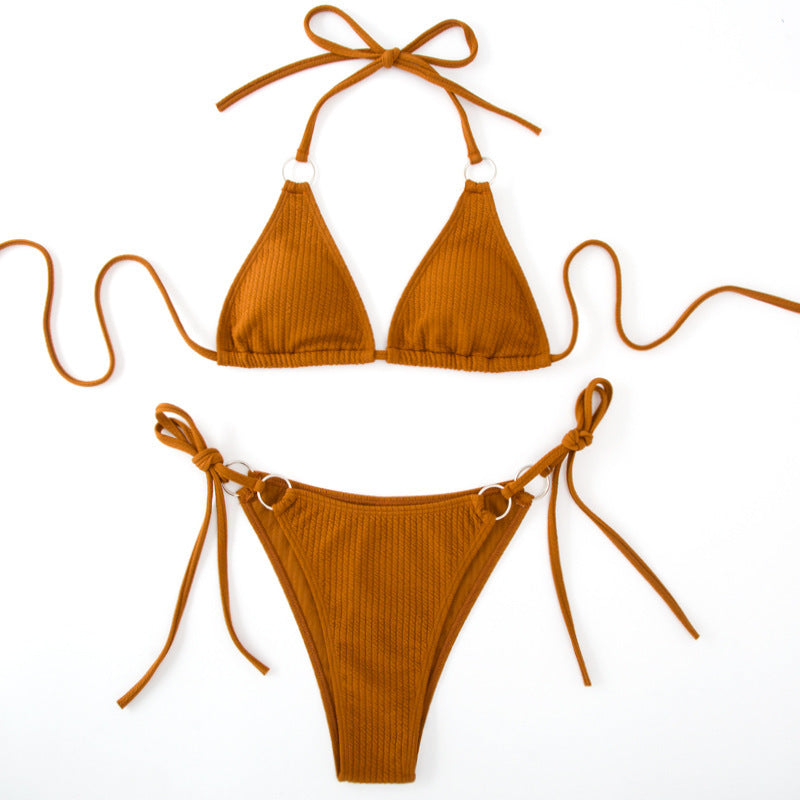 Summer Side Tie Thong Style Swimsuit