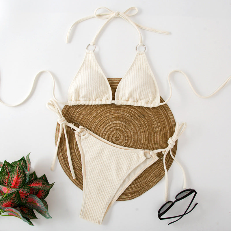Summer Side Tie Thong Style Swimsuit