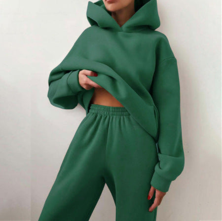 Hooded Sweater Two-piece Suit