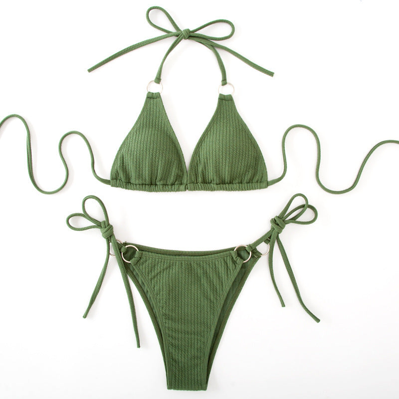 Summer Side Tie Thong Style Swimsuit