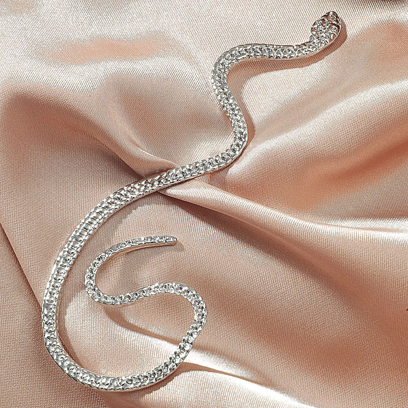 Ear Clip Vintage Zircon Snake-shaped