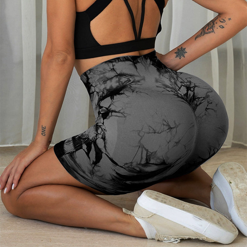 Tie-dye Printed Yoga Pants