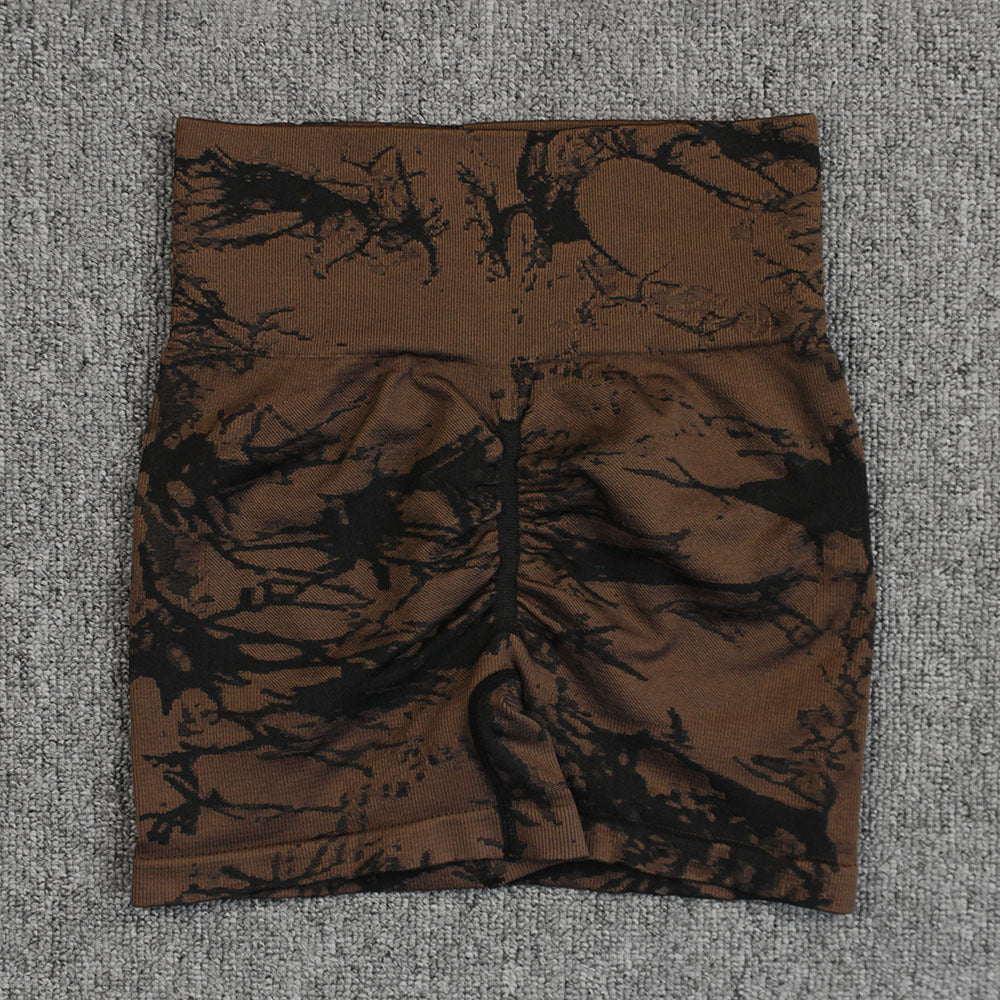 Tie-dye Printed Yoga Pants