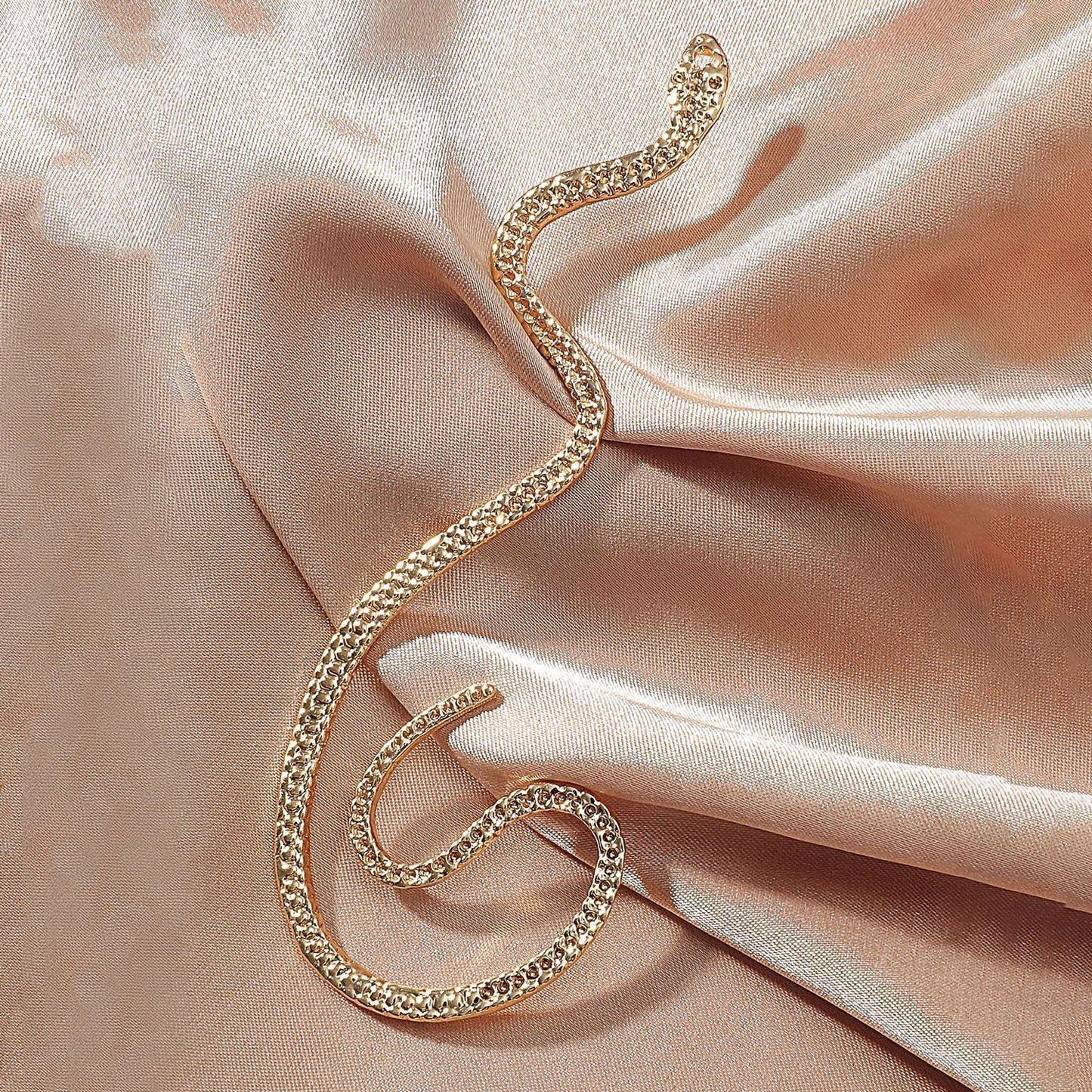 Ear Clip Vintage Zircon Snake-shaped