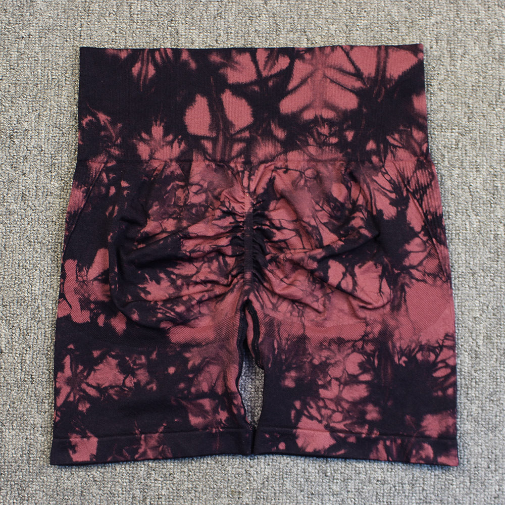 Tie-dye Printed Yoga Pants